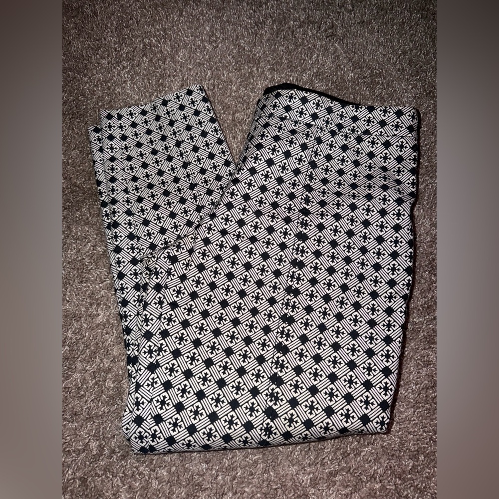 Tory Burch Geometric Black and White Dress Pants